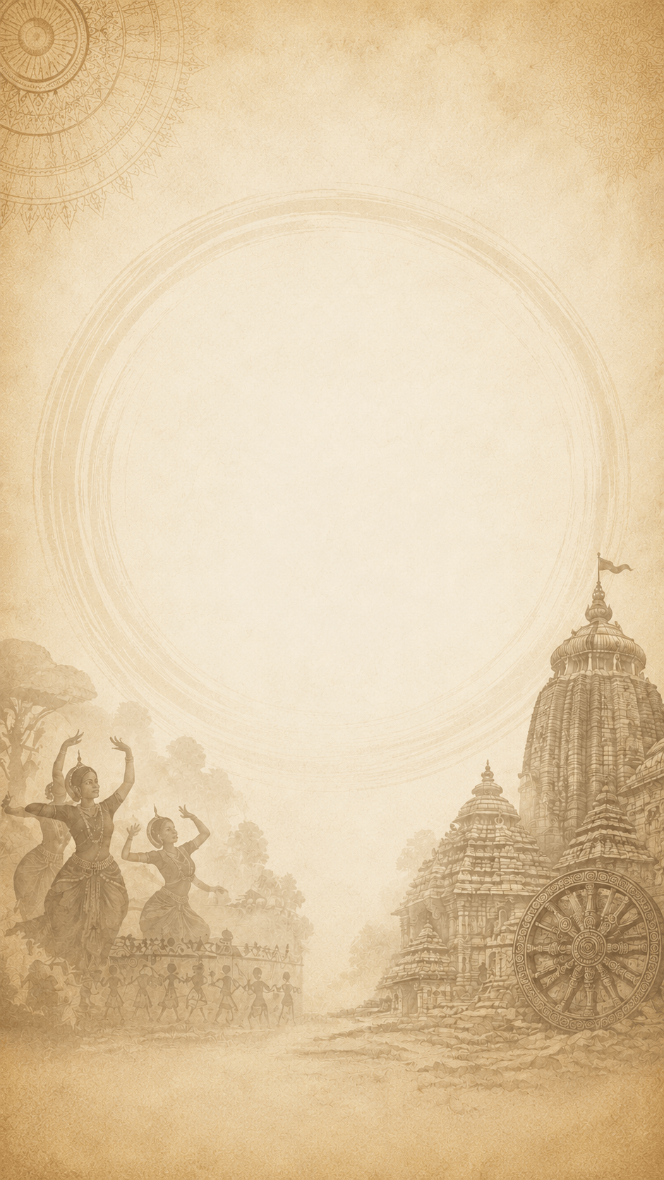 Dumdaar Odia Cultural Background Mobile Illustrative Art